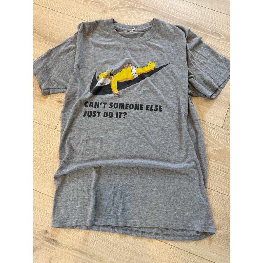 Lazy Parody Graphic Tee "Can't Someone Else Just Do It?" Homer Style XL